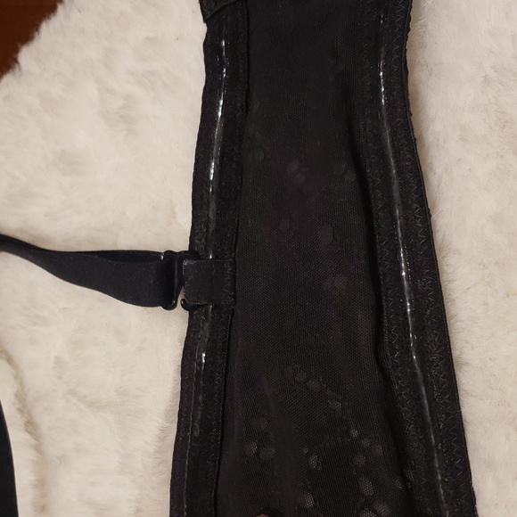 NWOT Victoria secret 40D black strapless push up bra lace - Picture 8 of 12